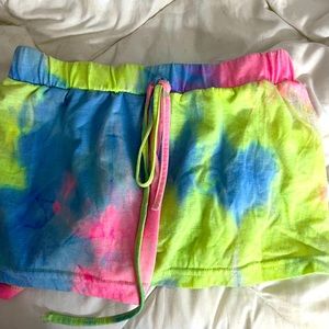 tye dye shorts